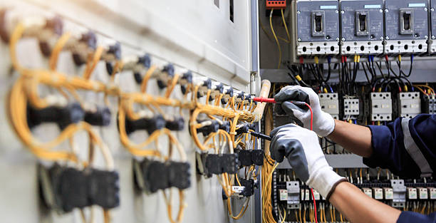 Professional Electrician technician working in River Edge, NJ